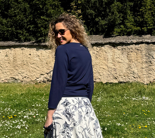 Kardigan krátký tmavě modrý — foto 5
