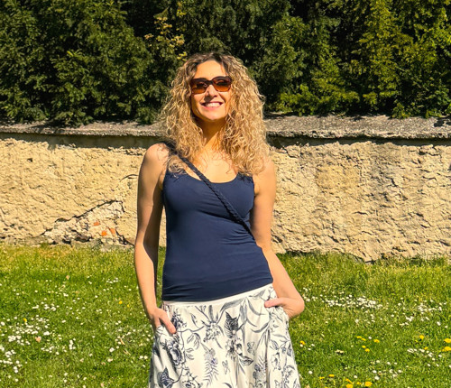Tričko bez rukávů tmavě modré — foto 4