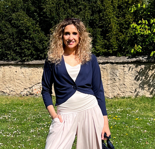 Kardigan krátký tmavě modrý — foto 2