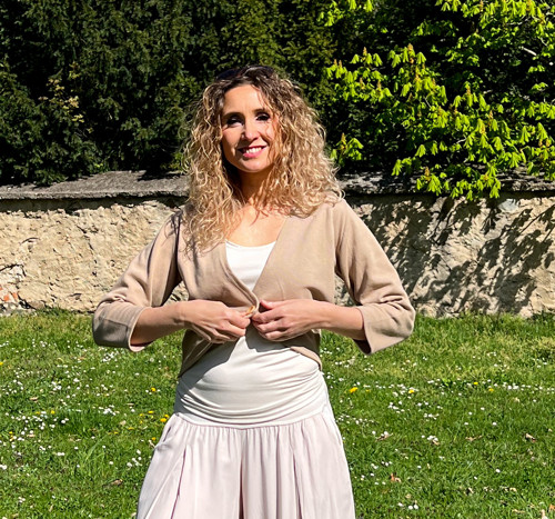 Kardigan krátký béžový — foto 5