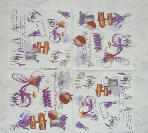 Sada ubrousků na decoupage "Levandule" — foto 2