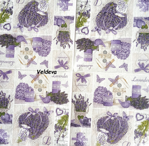 Sada ubrousků na decoupage "Levandule" — foto 5