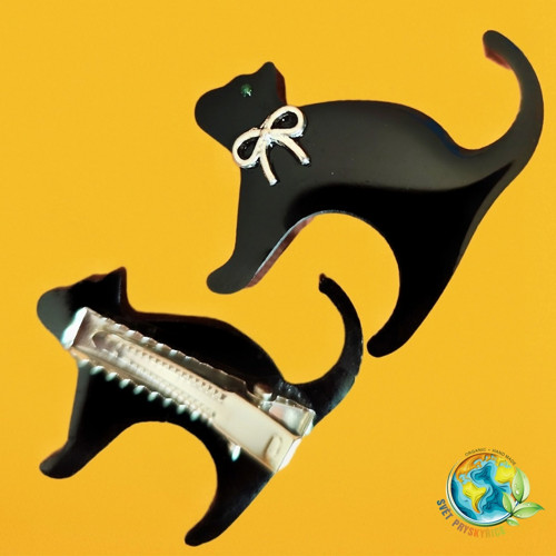 Sponky do vlasů "Black kittens" — foto 2