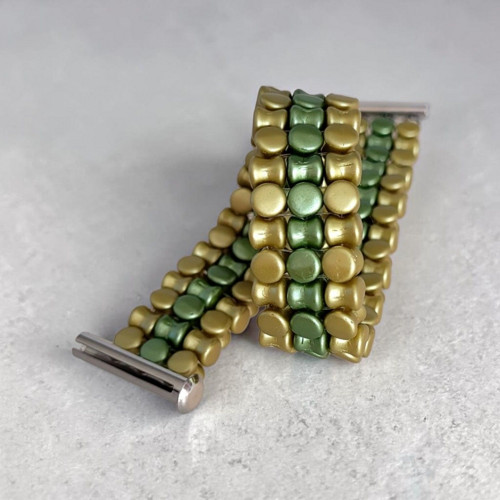 Náramek Pellet Line | Olive Gold — foto 2