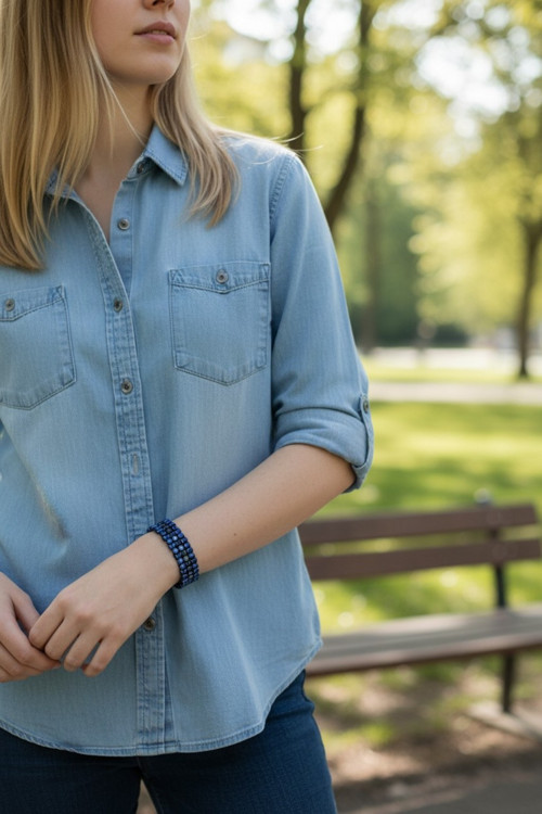 Náramek Pellet Line | Midnight Blue — foto 4