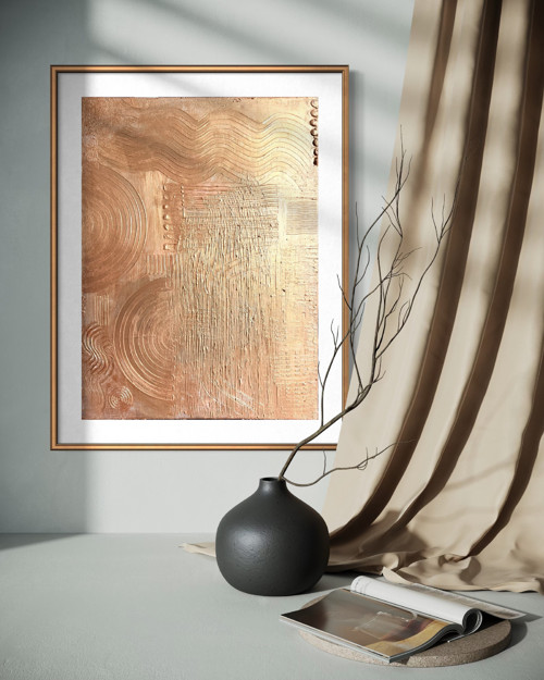Golden waves, 60x80cm — foto 2