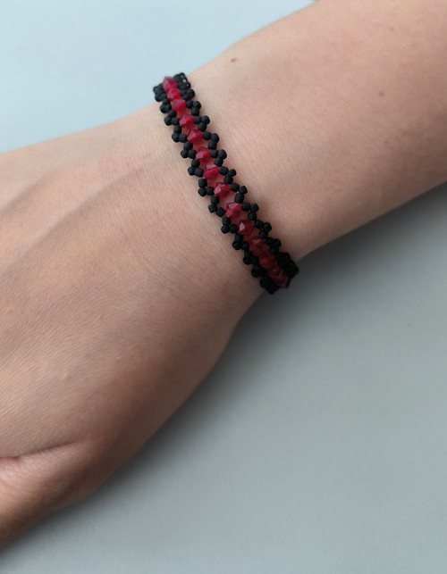 Sada "Gothic Red" (náramek + prsten) — foto 4