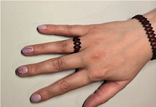 Sada "Gothic Red" (náramek + prsten) — foto 5
