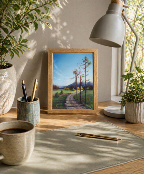 Tři stromy u cesty | 13 × 18 cm — foto 3