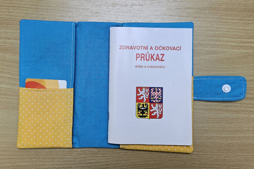 Obal na očkov. průkaz-modrý-opičky akrobati — foto 3