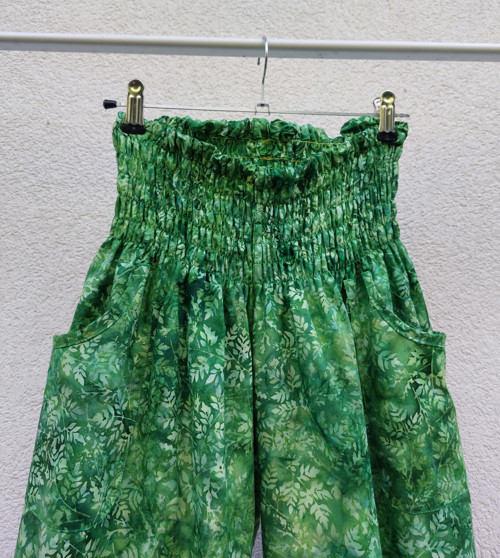Turecké kalhoty zelené-bali batik — foto 6