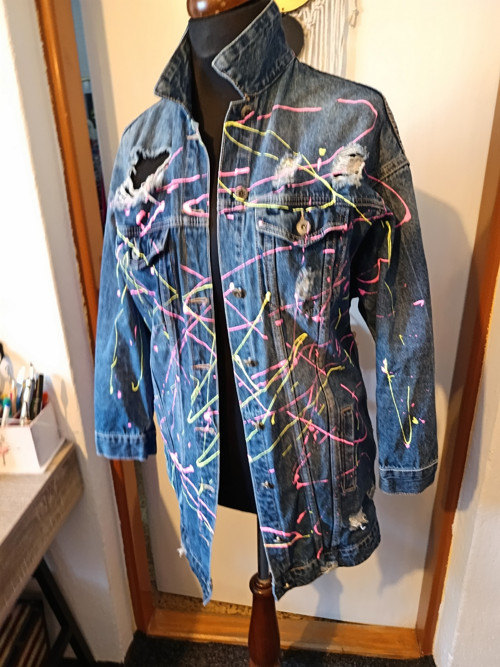 Denim bunda neon cákance — foto 6