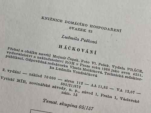 HÁČKOVÁNÍ -Ludmila Pešková r.1968 — foto 6