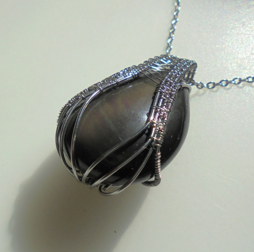 Přívěsek - Duhový Obsidian /2 — foto 2