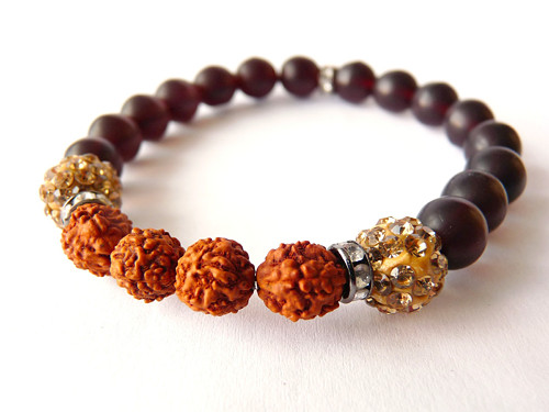 Rudraksha Hnědo Zlatá — foto 2