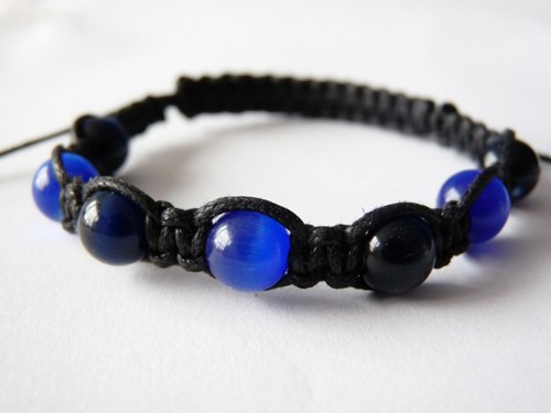 Náramek Shamballa Modro-Černá — foto 2