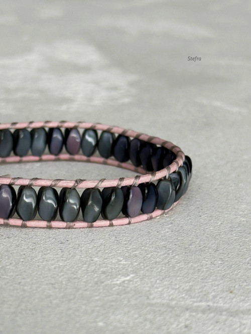 Pink soft shadow - wrap náramek pro ni — foto 2