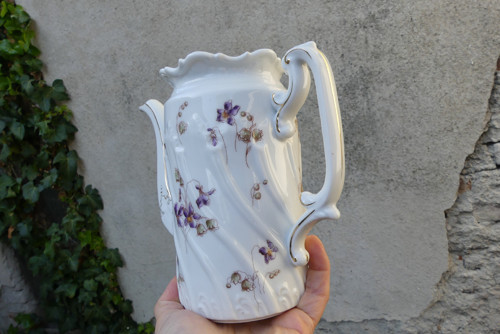 Fialky... porcelánová konvice — foto 3