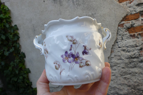 Fialky... porcelánová cukřenka — foto 6