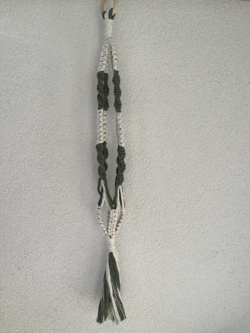 Macrame závěs na květináč — foto 4