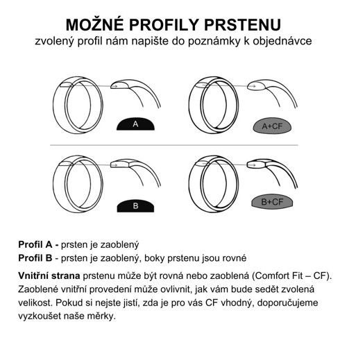 Snubní prsten ocel damasteel - Prima line — foto 6