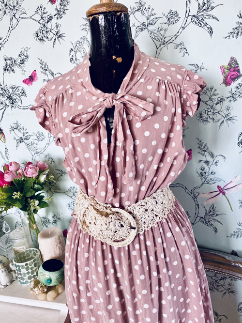 Šaty vintage dots — foto 2