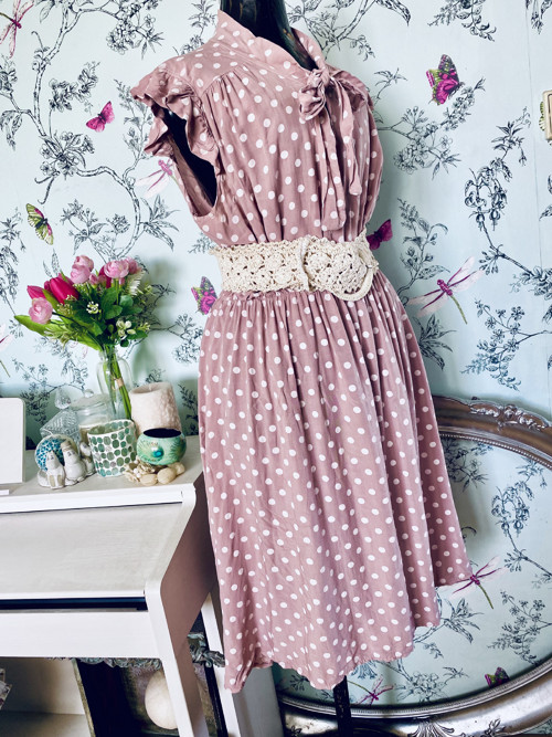 Šaty vintage dots — foto 3