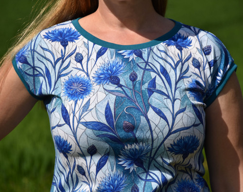 Dámské tričko - Chrpy (32-48) — foto 3