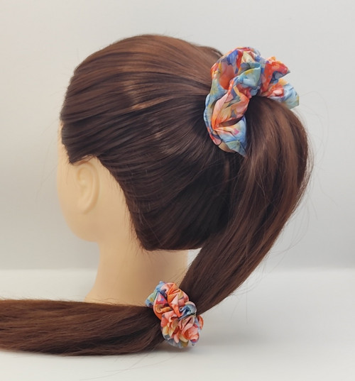 Scrunchie gumička Jarní květy VI. S — foto 2