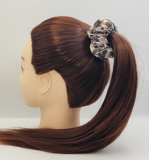 Scrunchie gumička Jarní květy VII. L — foto 2