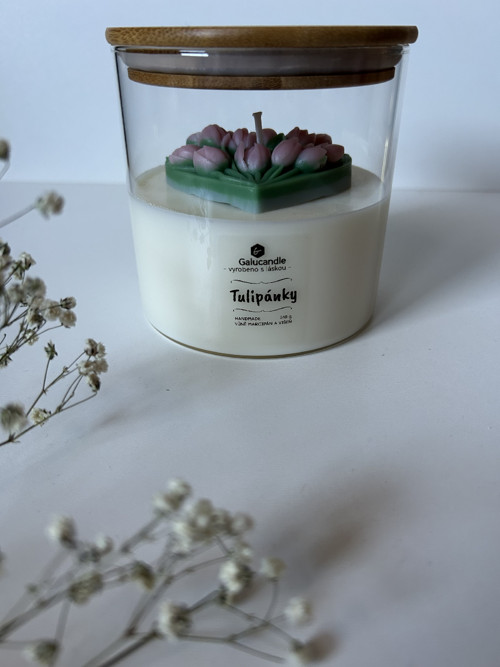 Sójová svíčka Tulipánky — foto 2