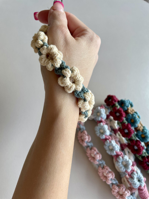 Macrame květinové poutko — foto 3