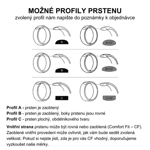 Snubní prsten damasteel PRIMA + černý diamant — foto 6