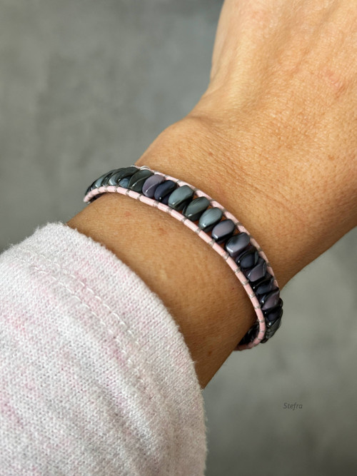 Pink soft shadow - wrap náramek pro ni — foto 3