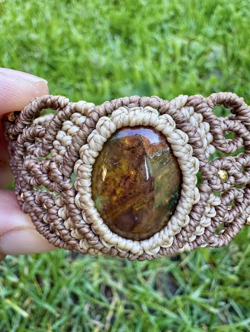 Boho náramok s achátom — foto 5