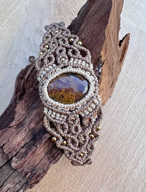 Boho náramok s achátom — foto 2