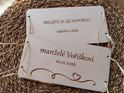 Dřevěná obálka na peníze — foto 2