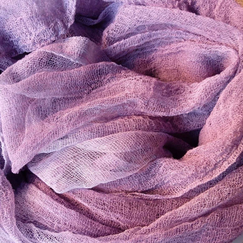Šála z fáčoviny - Ametystová - 200cm — foto 2