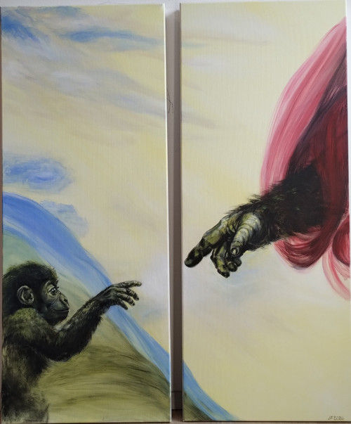 Obraz - Genesis - diptych — foto 2
