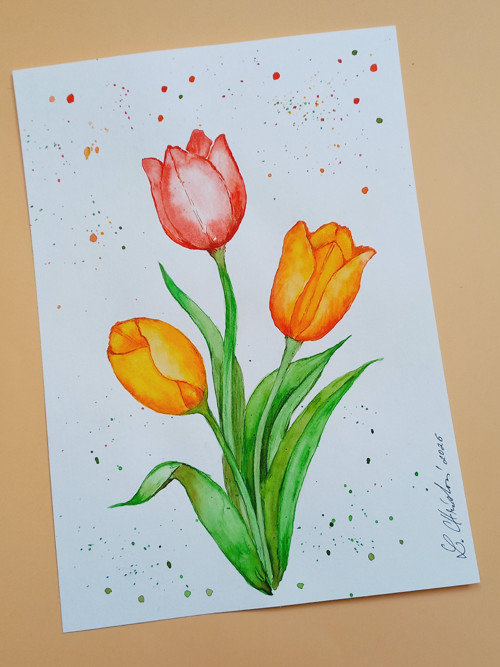 Obraz - Tři tulipány — foto 6
