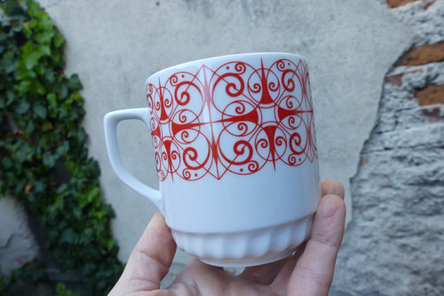 Spirály...retro hrnek, Československo — foto 4