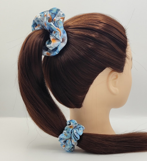 Scrunchie gumička Jarní květy IX. S — foto 2
