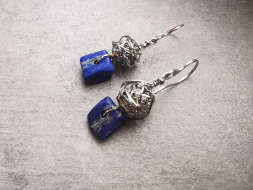 Lapis lazuli - náušnice — foto 3