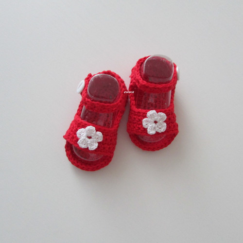 Háčkované sandálky (10 cm) — foto 4