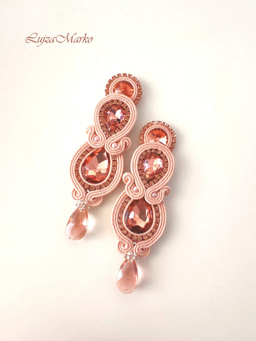 Evita soutache/ sutaš náušnice — foto 3