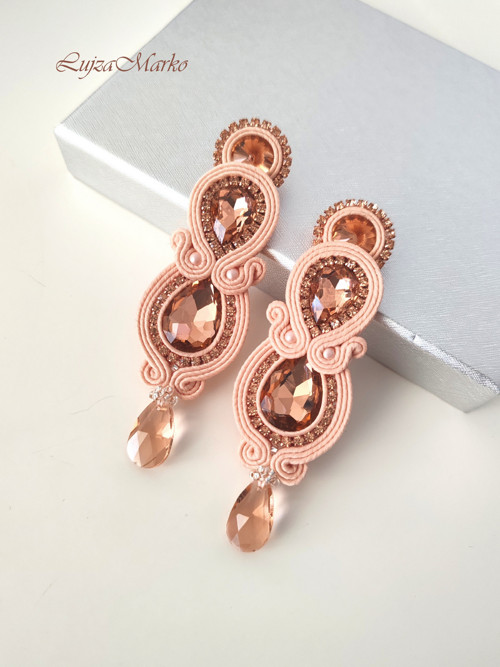 Evita soutache/ sutaš náušnice — foto 4