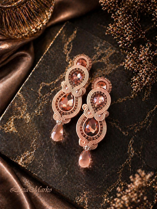 Evita soutache/ sutaš náušnice — foto 2