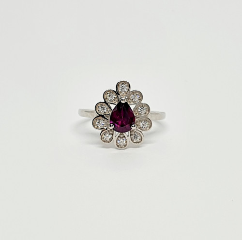 Luxusní prsten - Rhodolite (Granát) 58/2 — foto 2