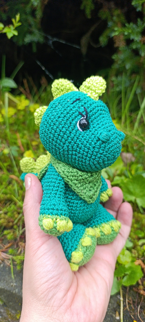 Háčkovaný dinosaurus miminko — foto 4