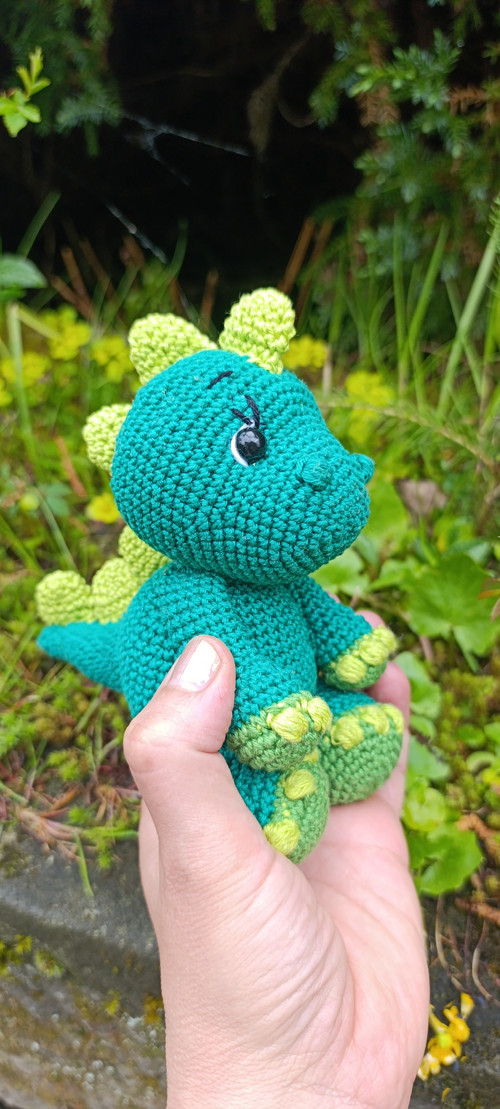 Háčkovaný dinosaurus miminko — foto 5